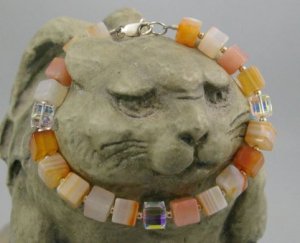 Hand crafted carnelian bracelet by wicked stones